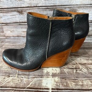 Kork-Ease Natalya Wedge Boots Booties Ankle K35403 6-1/2 6.5